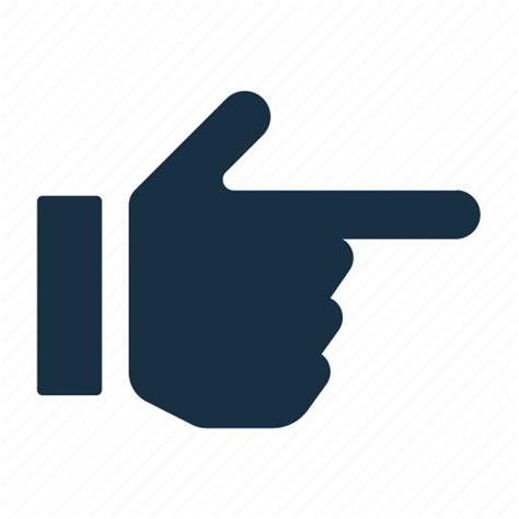 Direction Finger Gesture Hand Pointer Pointing Right Icon