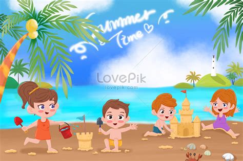 Lovepik صورة Psd 401456918 Id توضيح بحث صور أطفال يلعبون في الصيف