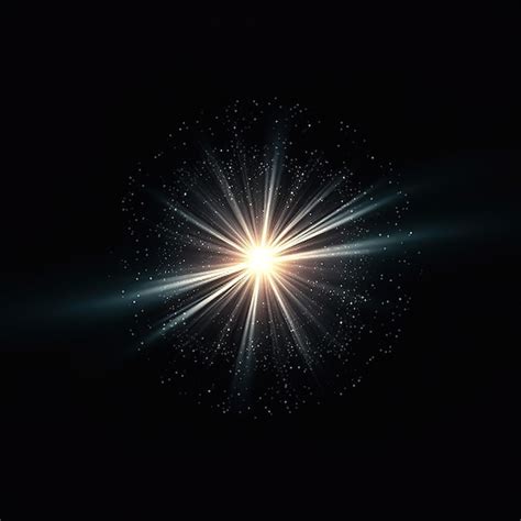 Circular Abstract Light Flare Premium AI Generated Image