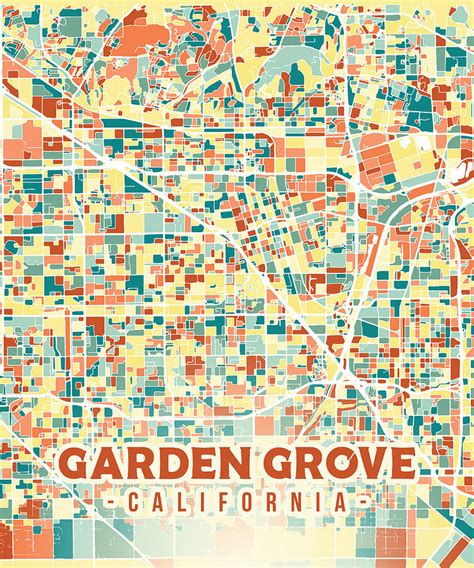 Garden Grove Us Map Digital Art By Alexandru Chirila Pixels