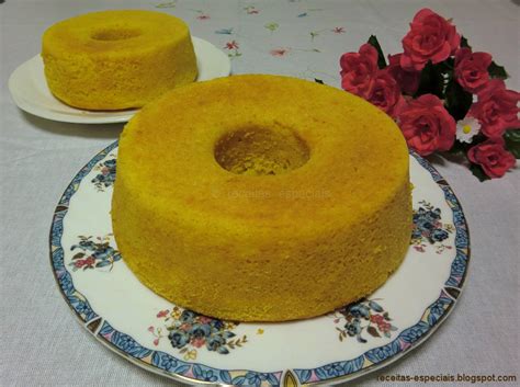 Receitas Especiais Bolo de fubá cozido