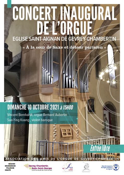 Concerts Orgues De Nuits B Nigne Boillot Cavaill Coll