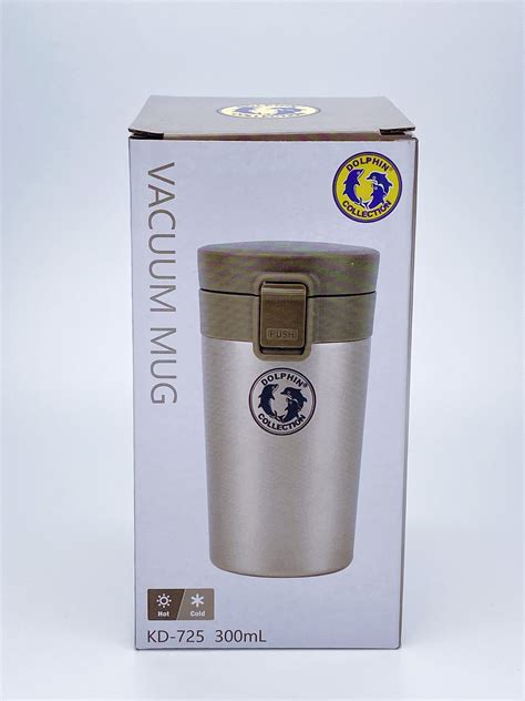 Dolphin Collection Stainless Steel Vacuum Mug Ml Gold Poolee