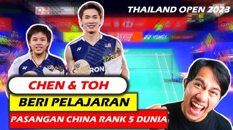 Gandingan China Sulit Imbangi Permainan Chen Tang Jie Dan Toh Ee Wei