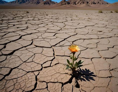 Flower In The Desert Is Dry Land Daisy Stock Image Image Of Nature