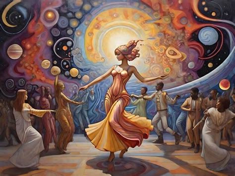 Premium Photo Galactic Dance A Celestial Choreography Of Cosmic Rhythms