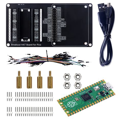 Buy Geeekpi Raspberry Pi Pico Microcontroller With Breakout Hat Board