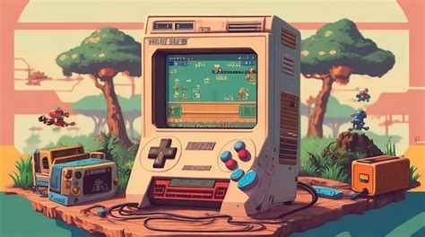 Premium Ai Image Retro Gaming Nostalgia