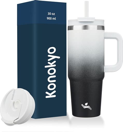 Amazon Konokyo Oz Tumbler With Handle And Straws In Lid