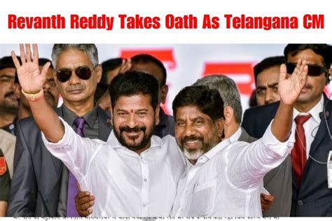 Revanth Reddy Provides “full Access” To Cm Residence Takes Oath As