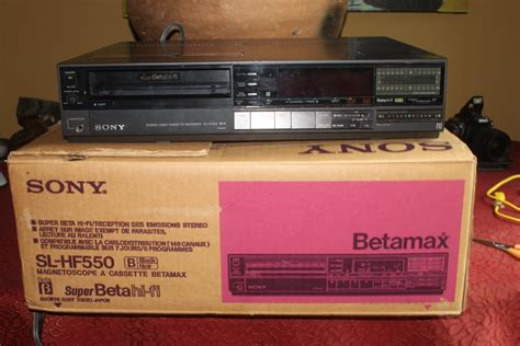 Sony Sl Hf550 Super Beta Hi Fi Stereo Betamax Vcr With Good Motors