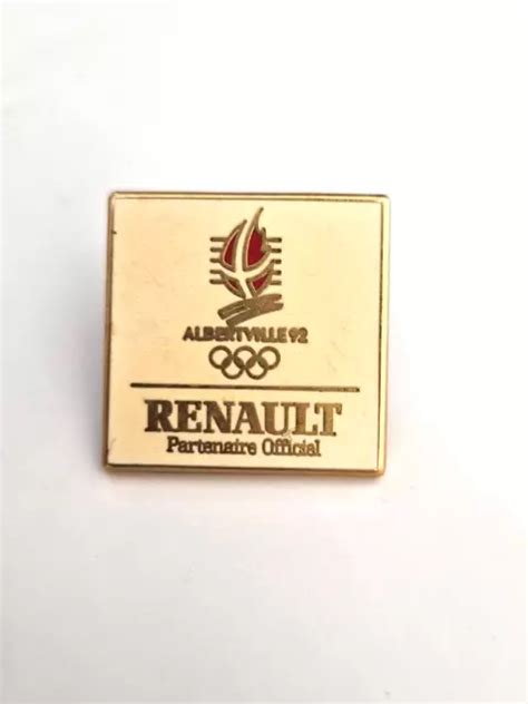 Pin S Vintage Collector Jeux Olympiques Albertville Renault Eur