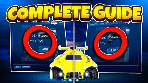 The Best Rocket League Settings Controller Camera Video Fps