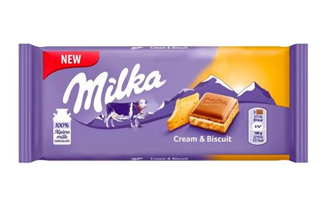 Sweet-lavka - Milka Cream & Biscuit шоколадная плитка 100 гр