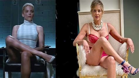 Sharon Stone dan 32 yıl aradan sonra Temel İçgüdü pozu geldi