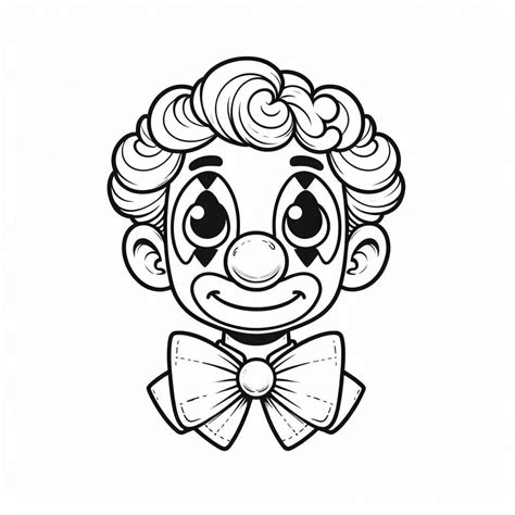 Rosto De Palhaço Para Colorir - 6
