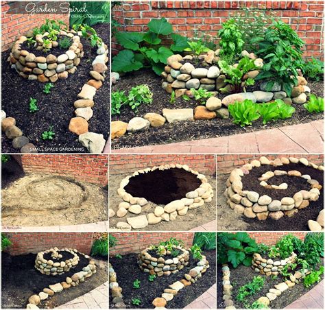 Diy Create A Small Vegetable Garden Using A Garden Spiral Diy Craft