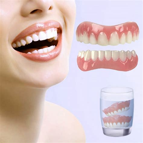 Veneers False Teeth Snap On Instant Smile Veneers Cosmetic Teeth Dentures Ebay