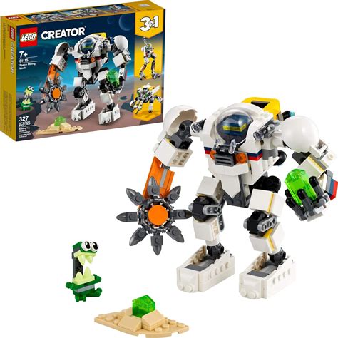 Lego Creator 3in1 Space Mining Mech 31115 Building Kit Featuring A Mech