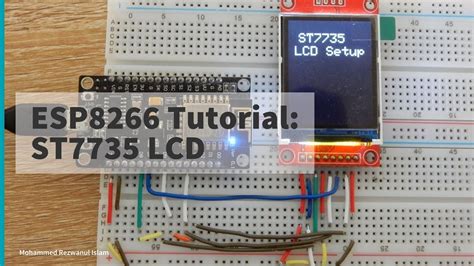 5 Nodemcu Esp8266 Tutorial St7735 Lcd With Adafruit Library Youtube