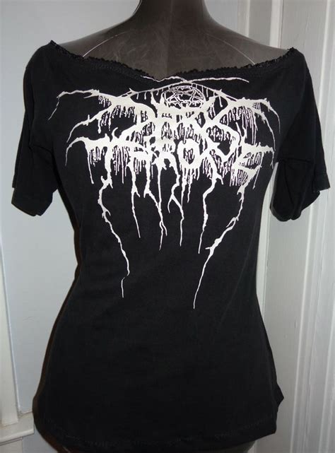 Dark Throne Ladies Diy Black Metal Heavy Metal Band Shirt Etsy