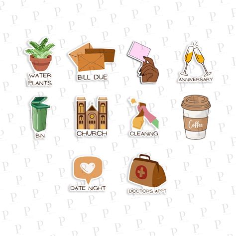 Everyday Life Digital Stickers For Goodnotes Notability Etsy