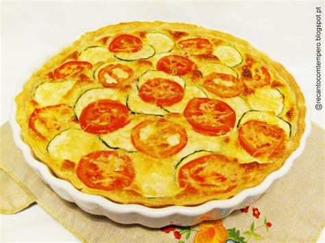 Quiche De Atum Courgette E Tomate