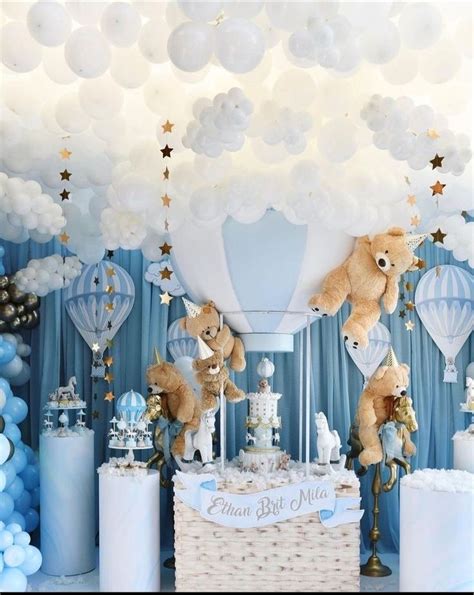 Hot Air Balloon Party Baby Shower Themes Baby Boy Shower Airplane