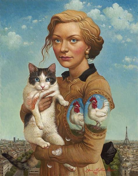 Yana Movchan 1971 Magic Realism Painter Pinturas De Gato Arte