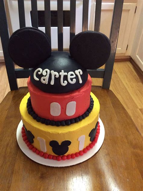 Mickey Mouse 1st birthday cake | Mickey mouse 1st birthday, 1st ...