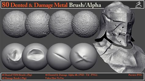 Video How To Use Dented Damage Brush Alpha Youtube