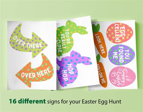 Easter Egg Hunt Signs Printable Easter Egg Hunt Yard Signs Easter Egg Hunt Sign Kit Easter