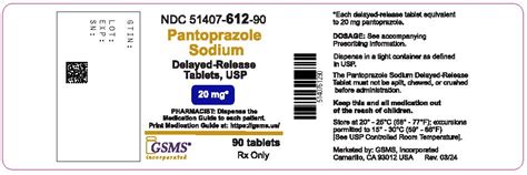 Pantoprazole Sodium Golden State Medical Supply Inc Fda Package Insert