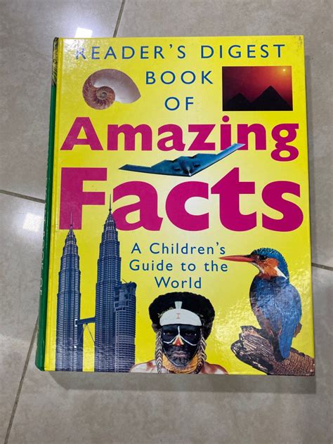 Book Readers Digest Book Of Amazing Facts A Childrens Guide To The