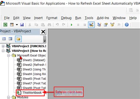 How To Refresh Excel Sheet Automatically Using Vba 4 Methods