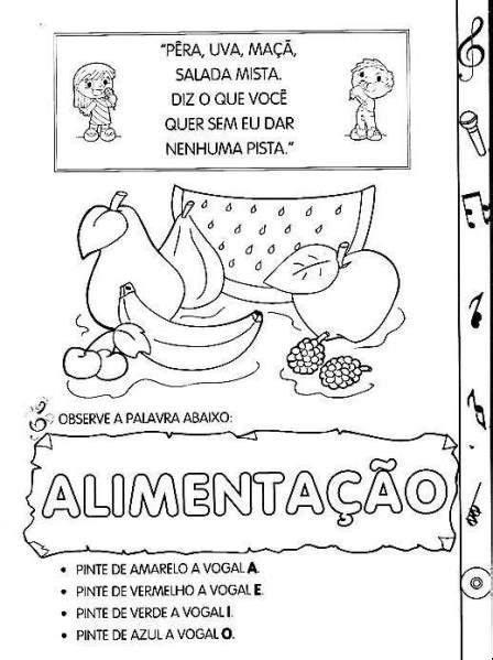 30 Atividades Sobre Alimentação Saudável Para Imprimir