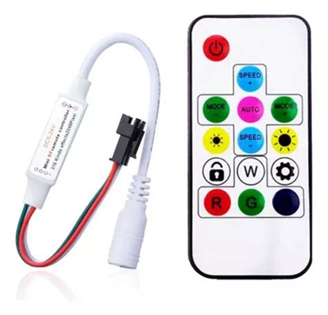 Kit Controlador Modulo Mode Music Fita Led Digital Ws Frete Gr Tis