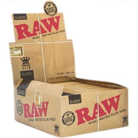 Rolling Papers Raw King Slim Classic Cigarette Rolling