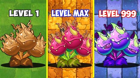 Pvz 2 Discovery The Difference Of Every New And Old Plant Level 1 Vs