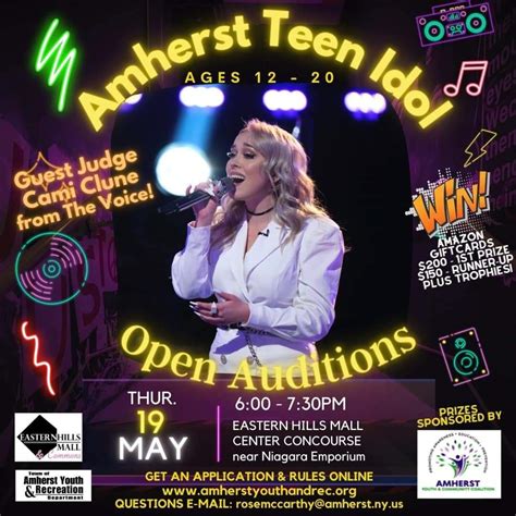 Amherst Police Ny On Twitter Amherst Teen Idol All Youth