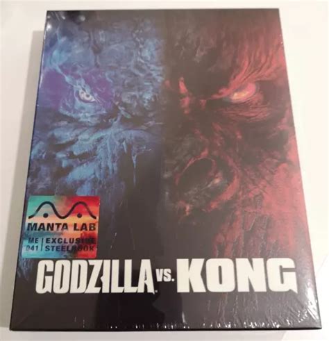 Manta Godzilla V Kong Wea Steelbook K Uhd Manta Lab Exclusive Full