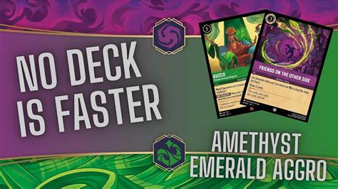 Deck Tech Amethyst Emerald Aggro With Deck Review And Pixelborn