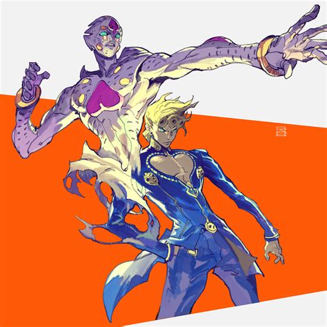 Giorno Giovanna And Gold Experience Requiem Jojo No Kimyou Na Bouken And 1 More Drawn By Kai