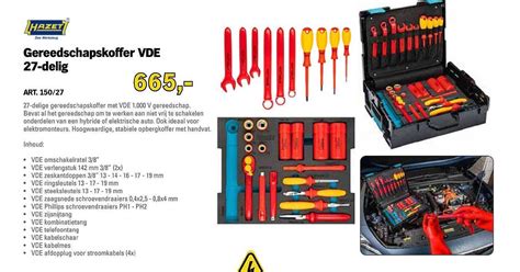 Hazet Gereedschapskoffer Vde 27 Delig Aanbieding Bij Toolspecial