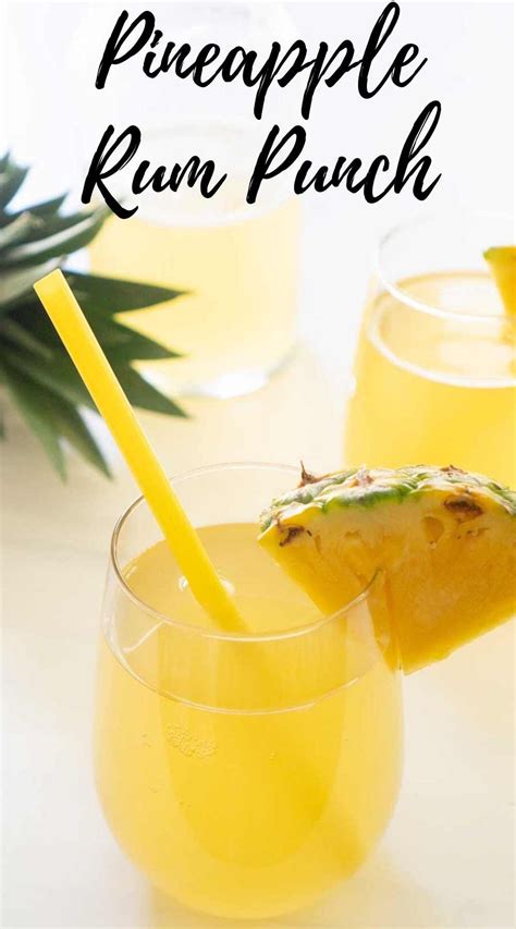 Pineapple Rum Punch Brings A Taste Of The Tropics To You This Easy To