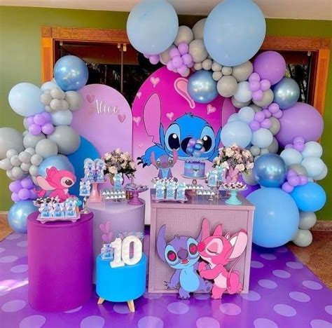 Custom Stitch Theme Arch Covers Design Temas Para Fiestas Fiestas De Cumpleaños Número 10