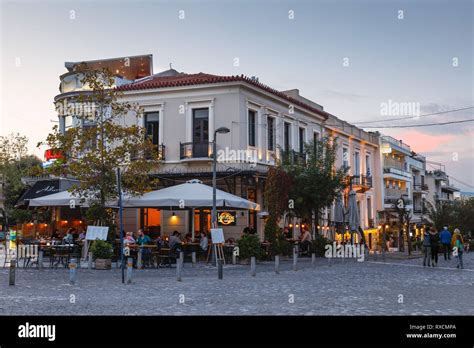 Athens Greece October 29 2018 Coffee Shops And Bars In Thissio