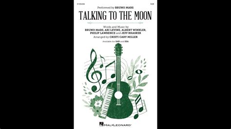 Talking To The Moon Sab Choir Arranged By Cristi Cary Miller Youtube