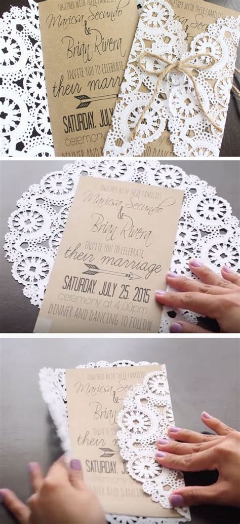 Diy Rustic Wedding Invitations