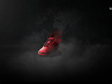 Unpaired Red And Black Nike Air Jordan Basketball Shoe Digital Art